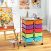 10-Drawer Rolling Storage Cart-Deep Multicolor - Gallery View 1 of 10