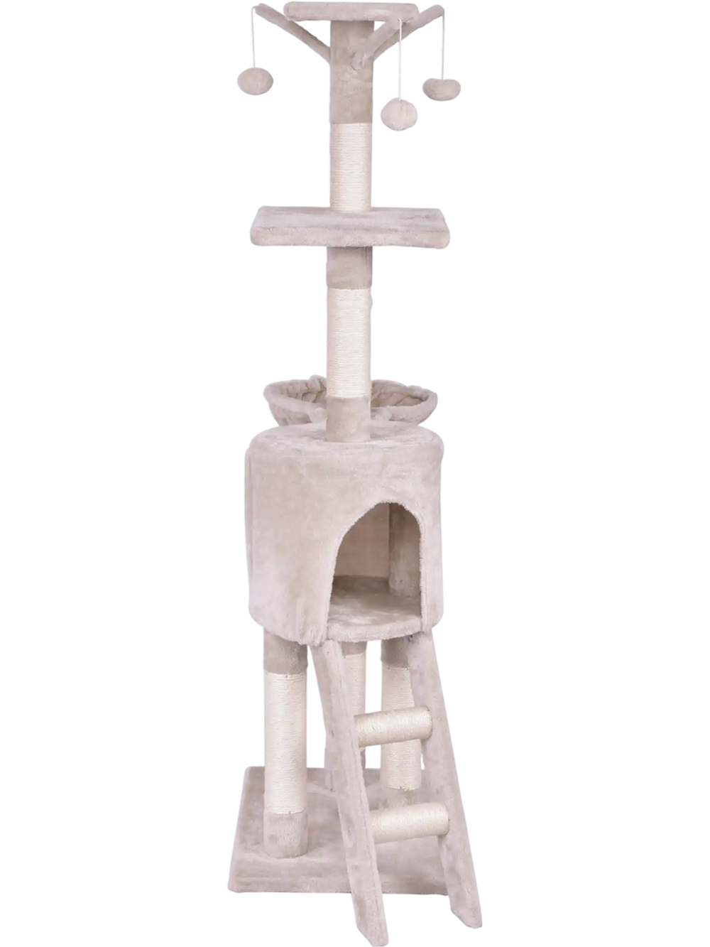 56 Inch Condo Scratching Posts Ladder Cat Play Tree