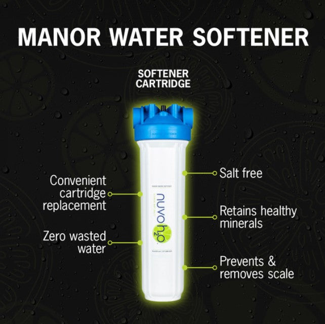 NuvoH2O 11001 Water Softener Manor System Salt-Free for Homes Over 1,500 Sq. Ft. New