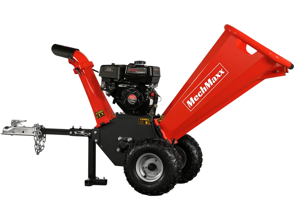 4 inch DUCAR 212cc 7hp Gas Engine Powered Wood Chipper with Towbar,  GS650