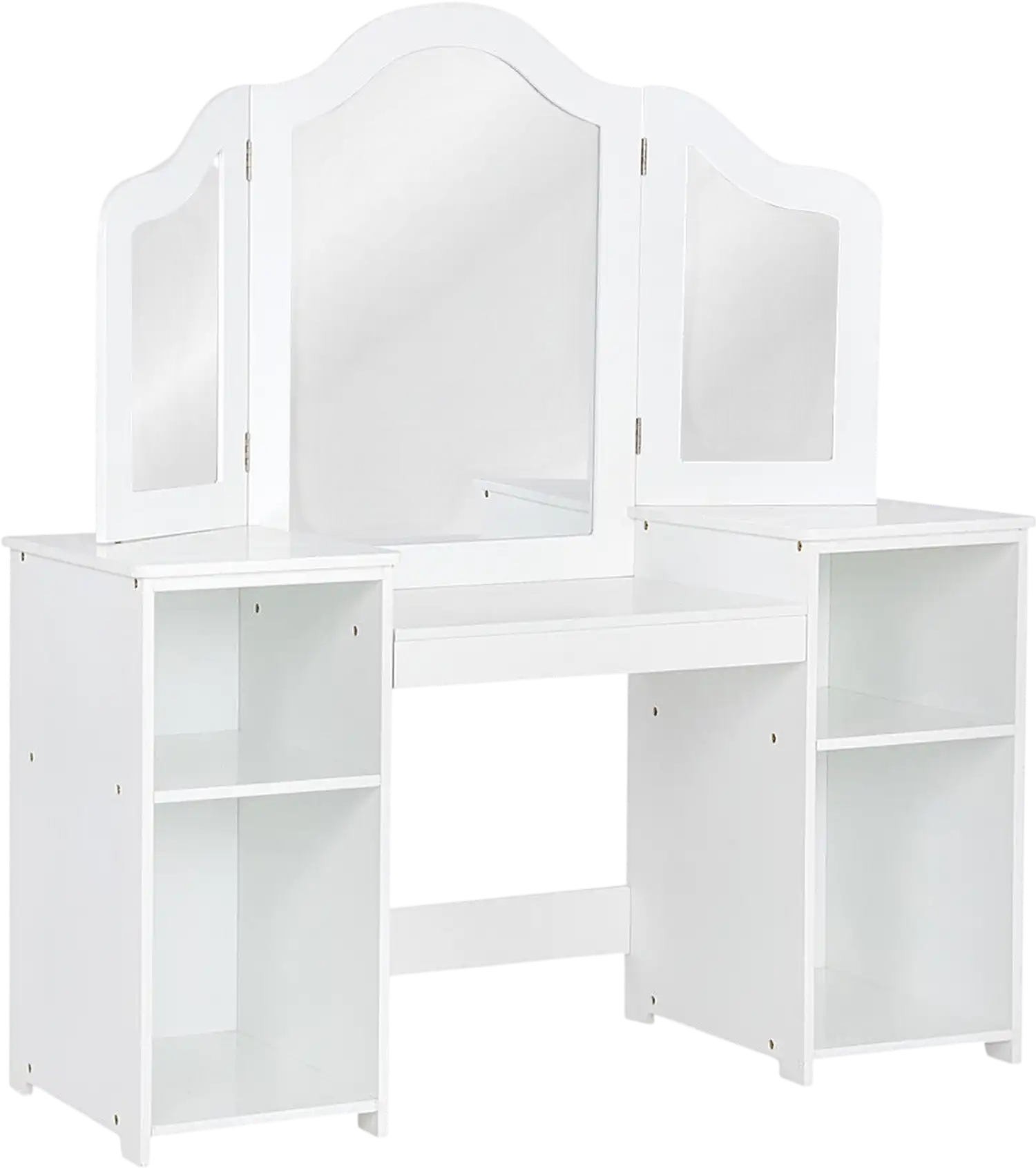 Costway 2-in-1 Detachable Kids Vanity Dressing Table 30426851 New