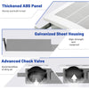 Thickened ABS panel and galvanized sheet housing of the 50/80/110 CFM ceiling mount bathroom fan for durability and.