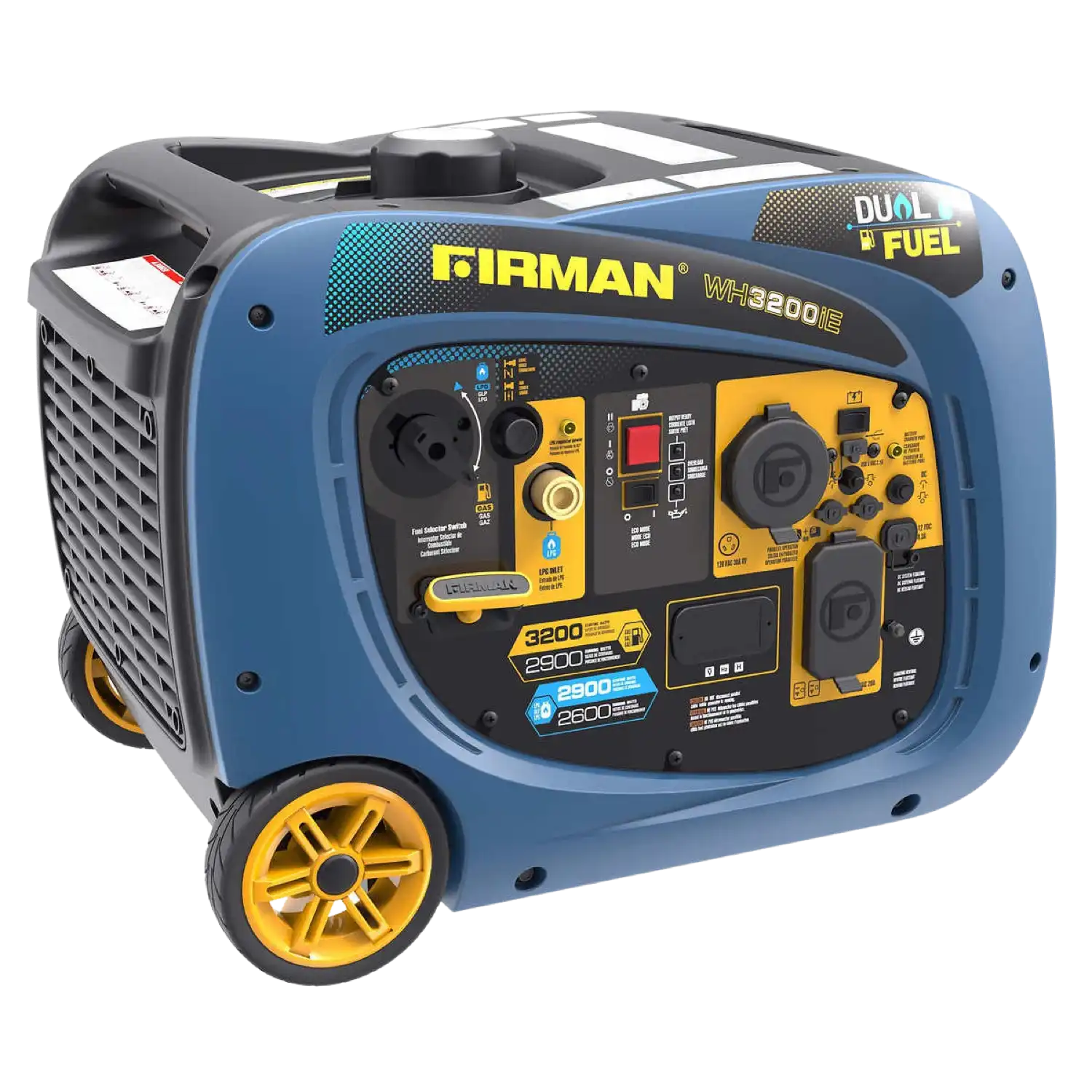 Firman WH02942 2900W/3200W Dual Fuel Electric Start Inverter Generator Manufacturer RFB