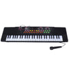 Top view of the 54 Keys Kids Electronic Music Piano, showcasing its lightweight design and variety of colorful control.
