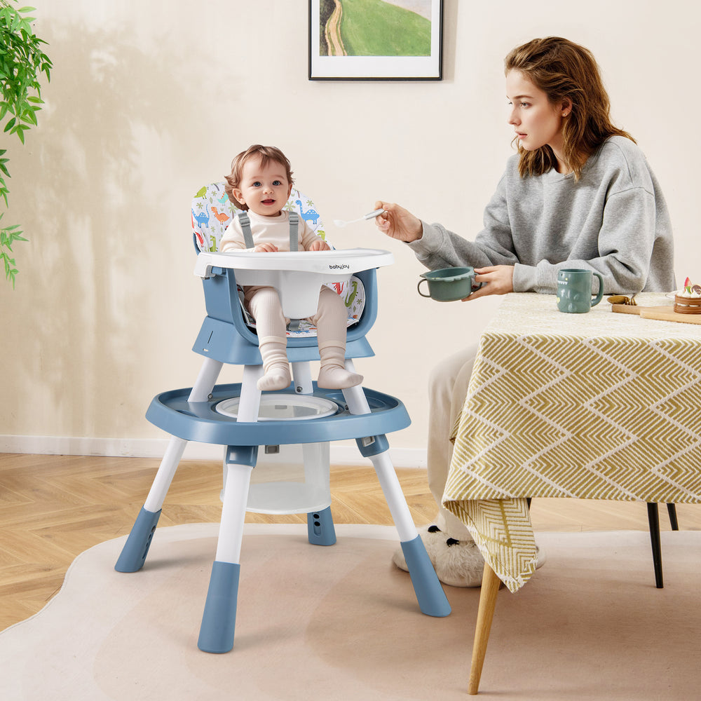 16-in-1 Baby High Chair with Activity Center and Booster Seat for Babies and Toddlers-Celadon - Gallery View 1 of 10