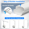 4-inch decorative PVC slim line cover kit for mini-split AC, featuring cuttable ducts for customizable installation.