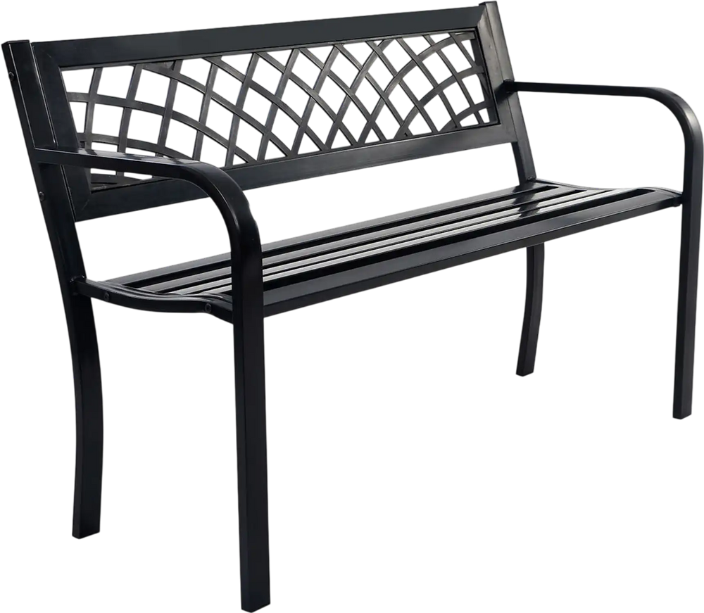 Bench Deck with Steel Frame for outdoor