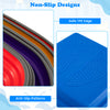 Colorful kids' stepping stones with anti-slip TPE edges, promoting balance and muscle strength for indoor and outdoor.