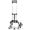 Portable folding stair climbing hand truck with adjustable handle and climbing wheels for easy transport of luggage and.