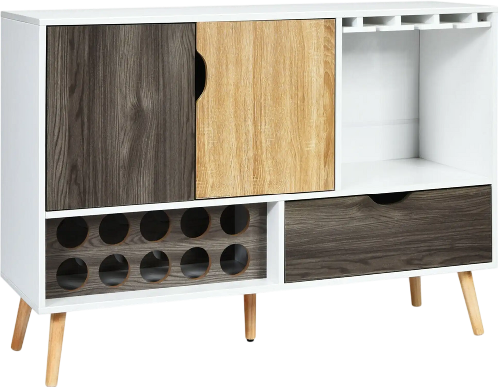 Mid-Century Buffet Sideboard Wooden Storage Cabinet