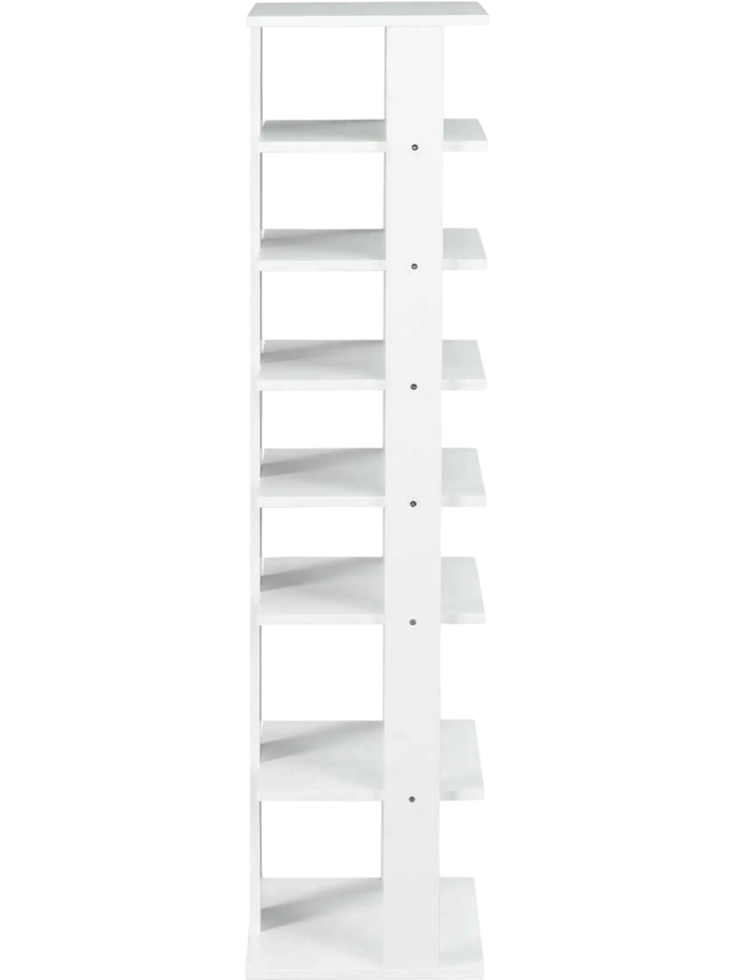 Costway 7-Tier Vertical Wooden Shoe Rack Space Saving Cabinet 18234509 New