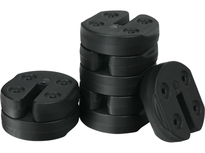 Costway 40lbs Canopy Weight Plate Kit Set of 8 No-Pinch 24765890 New