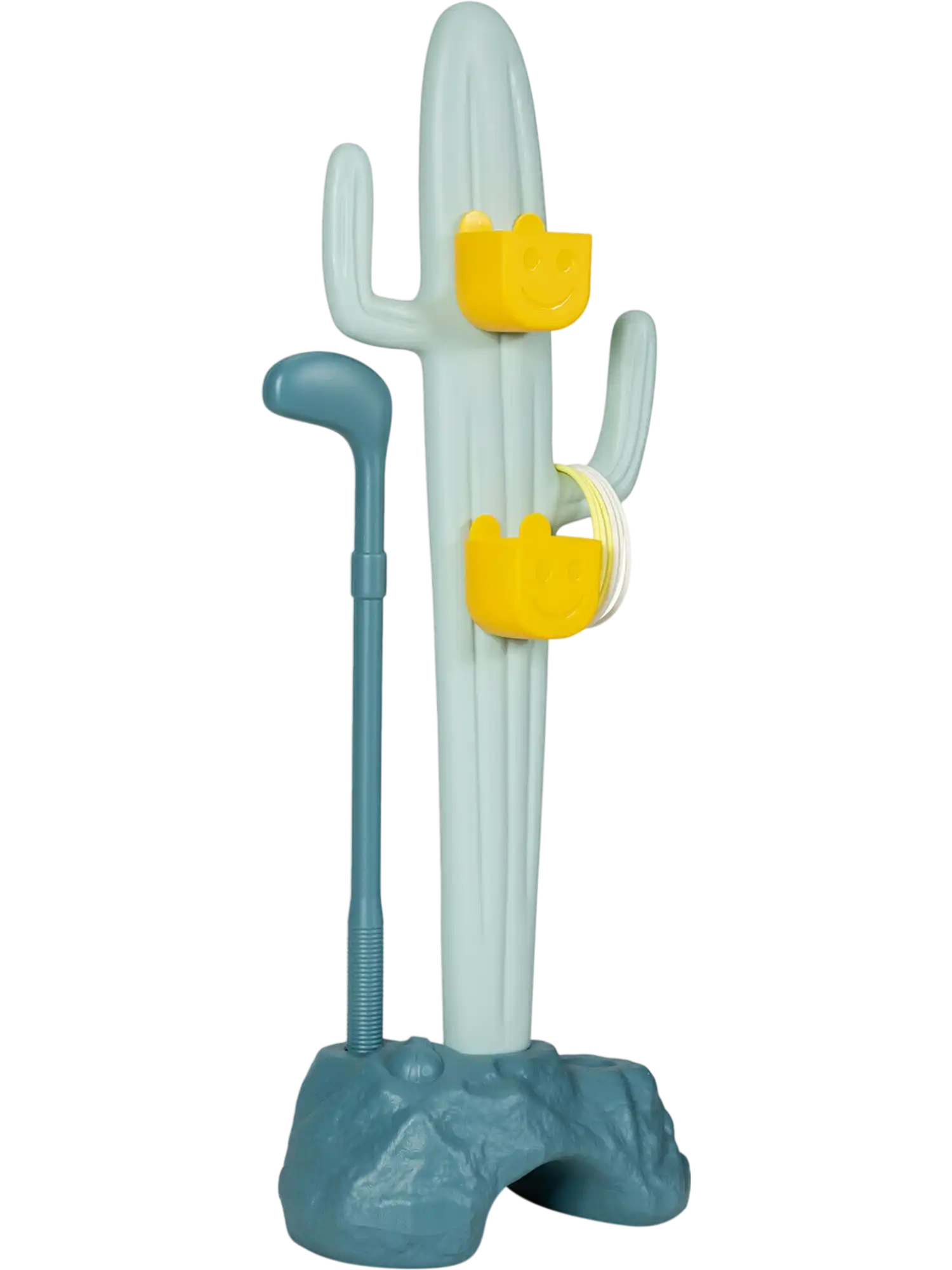 Costway 3-in-1 Cactus Toy Stand Sports Activity Center Golf Ring Toss 89435210 New