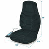 Memory foam seat cushion massager with heat, 6 vibration motors, and plush cover for ultimate comfort at home or office.
