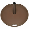 Round 50 lbs umbrella base stand with wheels, solid metal frame, suitable for patio umbrellas, easy to carry and.