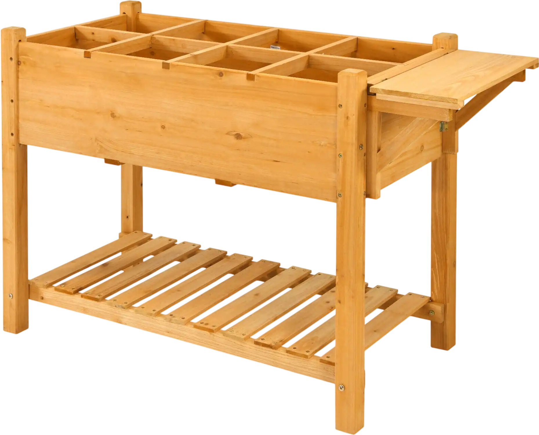 Costway Elevated Planter Box Kit w/ 8 Grids Folding Tabletop 29605783 New