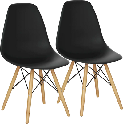 Costway Set of 2 Mid-Century Modern DSW Dining Side Chairs 21086574 New