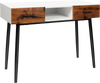 42 Inch Industrial Console Table with 2 Drawers for Entryway Hallway