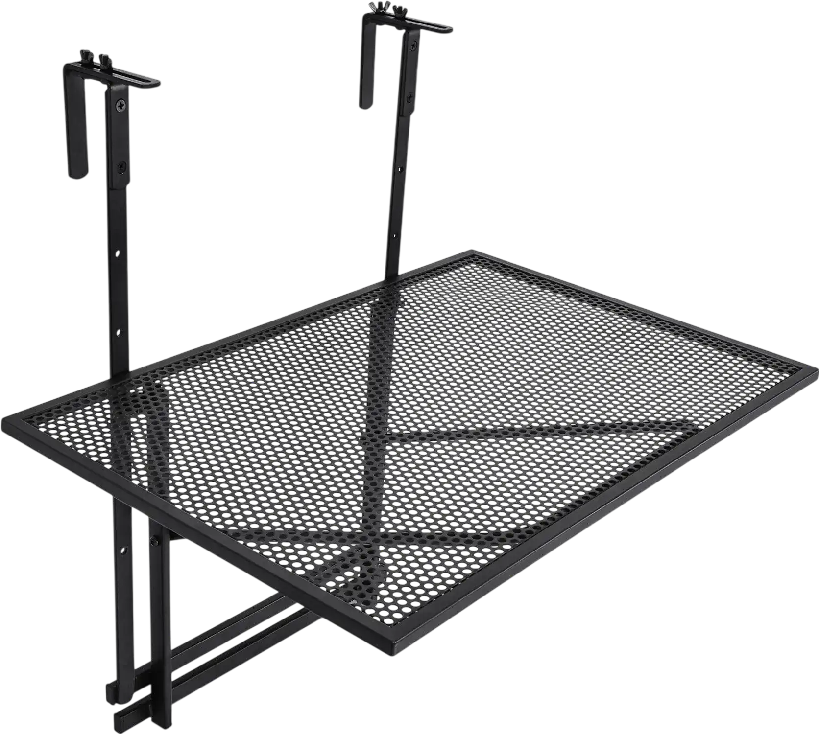 Costway 5-Level Adjustable Railing Folding Table 91643257 New