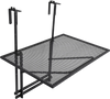 Railing Folding Table with 5-Level Adjustable Heights