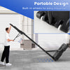 Portable basketball hoop with adjustable height, built-in wheels for easy movement, ideal for kids and adults.