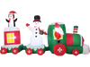 11.5 FT Christmas Inflatables Train Blow Up Santa Claus Driving Train