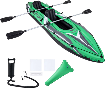 Costway 11.5' Inflatable 2-Person Kayak w/ Aluminum Paddles 28002131 New