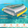 11 feet inflatable stand up paddle board with kayak seat, featuring double PVC sidewalls and anti-slip deck pad for.