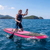 11' Wide Inflatable Stand Up Paddle Board with Backpack for All Skill Levels-Pink - Gallery View 1 of 11
