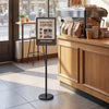 11 x 17 Inch Height Adjustable Sign Holder Stand with Snap-Open Frame-Black - Gallery View 1 of 10
