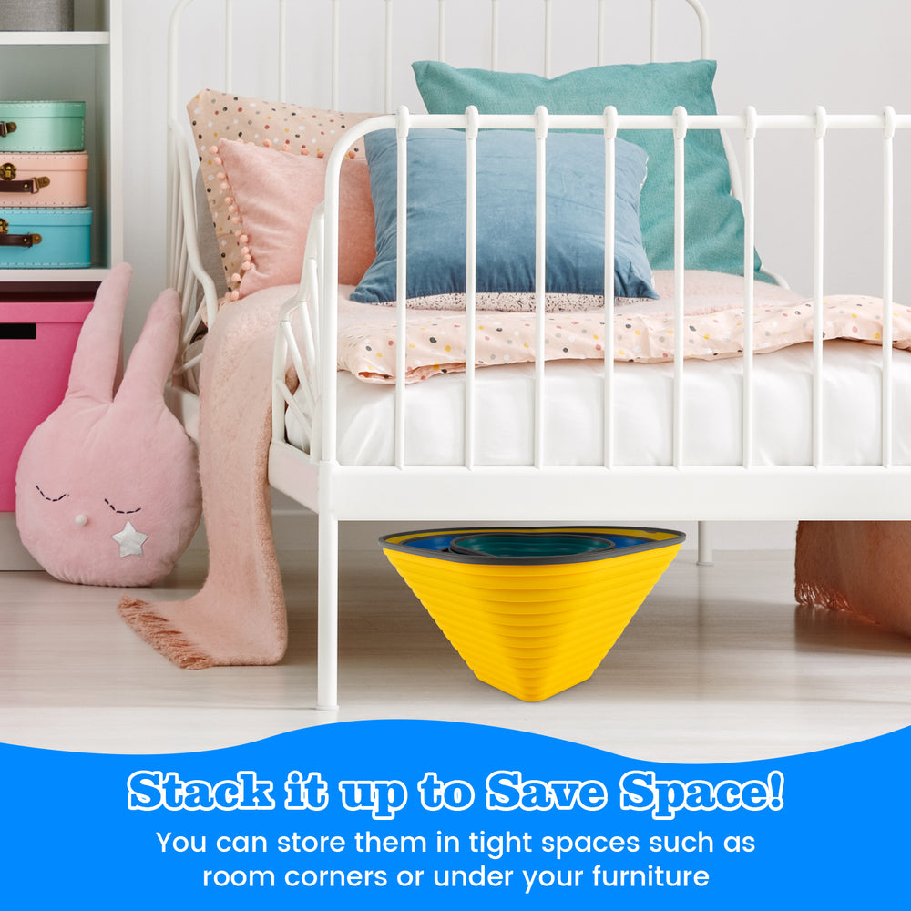 Colorful stackable balance blocks for kids, promoting balance and muscle strength, ideal for indoor and outdoor play.