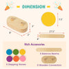 Colorful stepping stones and balance beams set, made of robust birch plywood, ideal for kids' imaginative play and.