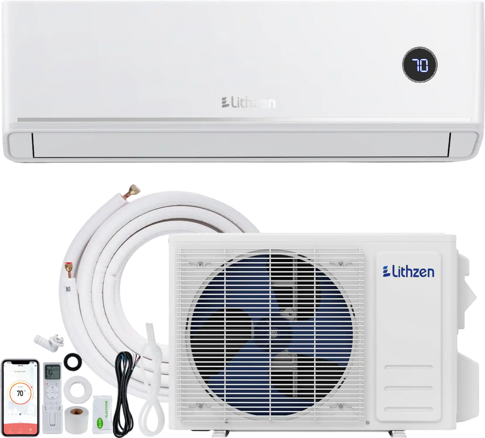 12000 BTU 18.1 SEER2 208/230V Mini Split Air Conditioner Works with Alexa