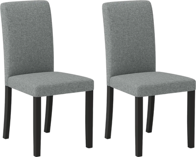 Costway Mid-Century Modern Dining Chair Set of 2 Rubber Wood Legs 85879388 New