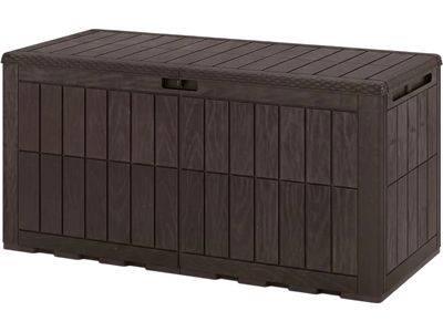 Costway 120 Gal Outdoor Deck Box Storage Shed w/ Lid & Handles 71462402 New