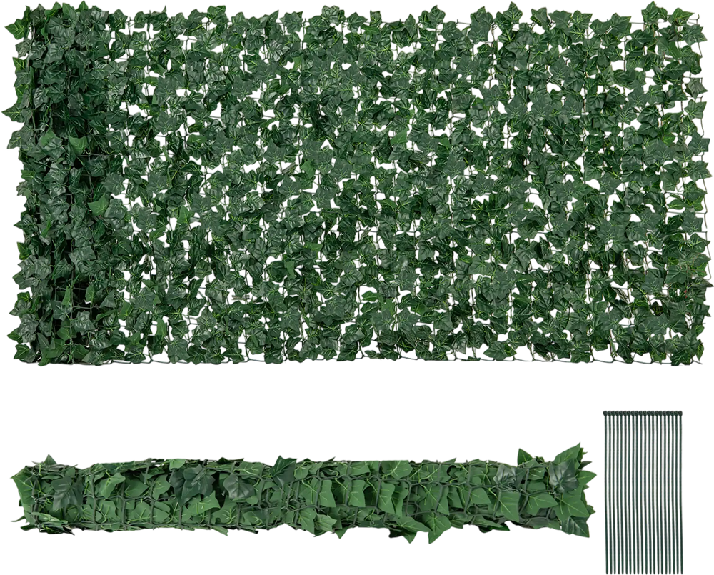 120 x 40  Inch Artificial Ivy Privacy Fence