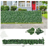 Artificial ivy privacy fence measuring 120 x 40 inches, featuring dense non-fading leaves for indoor and outdoor use.