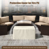Protective cover for 32-inch outdoor rattan fire pit set, ensuring durability and longevity in outdoor settings.