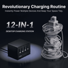Giraffe Tools Gitryin Desktop Charging Station 12-in-1 40W Black New