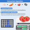 66lb price computing scale with dual LCD displays, shortcut buttons, and stainless steel platform for efficient food.