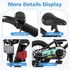 Adjustable kids bike features a comfortable seat, convenient bell, reflectors, and cute patterns for safe riding.