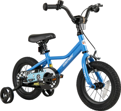 Costway Kids Bike w/ Removable Training Wheels 12/14/16/18