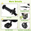 Close-up of the 12-inch kids bike's non-slip pedals and adjustable seat, featuring removable training wheels for.