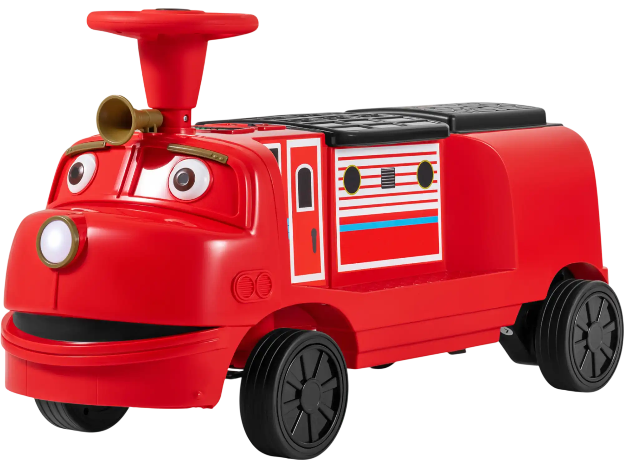 Costway 12V 2-Seater Kids Ride-On Train w/ Adjustable Seat & Music Licensed Chuggington 41480239 New