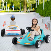 12V Electric Go Kart for Kids Race Toy with Remote Control and Music-Blue - Gallery View 1 of 12