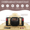 Multifunctional control panel of the 12V Electric Kids Ride On Tank with music player and operation buttons for kids.