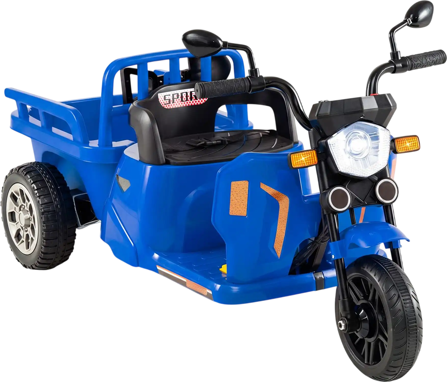 Costway 12V Kids 3-Wheel Ride On Tractor Motorcycle w/ Trailer & Shovel 33097432 New