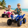 12V Kids Ride On ATV 4-Wheeler Quad with LED Lights and 7 mph Max Speed-Navy - Gallery View 1 of 10