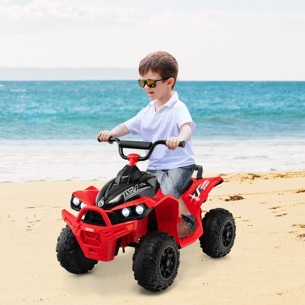 12V Kids Ride On ATV with High/Low Speed and Comfortable Seat-Red - Gallery View 1 of 9