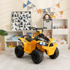 12V Kids Ride On ATV with High/Low Speed and Comfortable Seat-Yellow - Gallery View 1 of 10